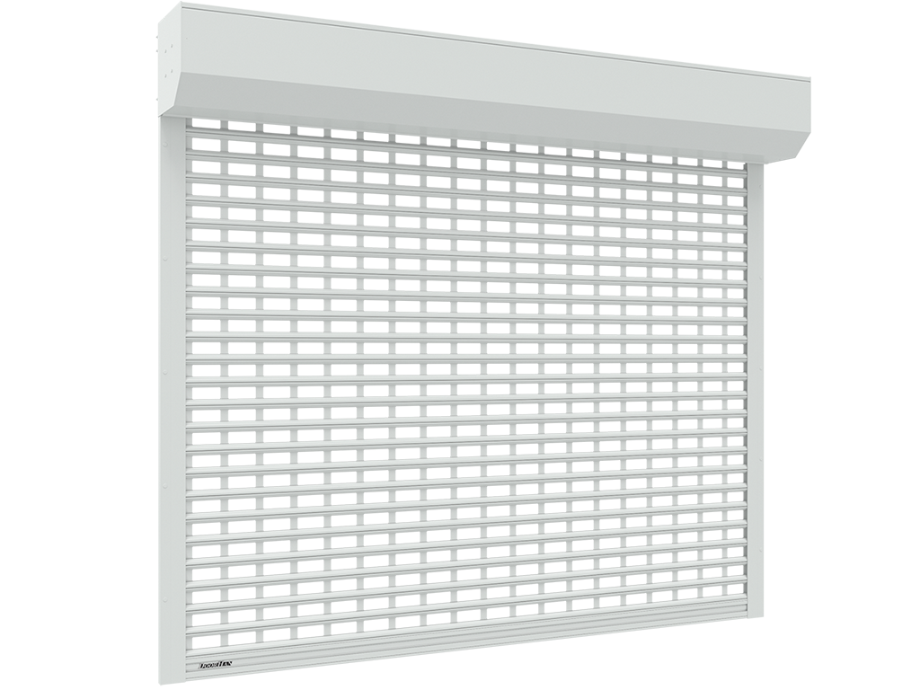 RHE78G tarmoq shaklidagi ekstrudirovka qilingan profil va shaffof qo‘shimchalar bilan ro‘llik eshik